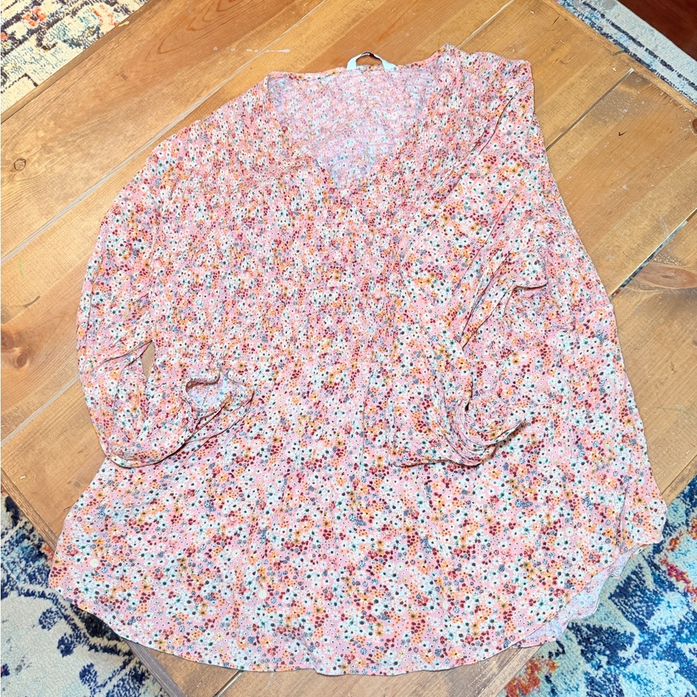 Croft & Barrow Multicolor Floral Blouse